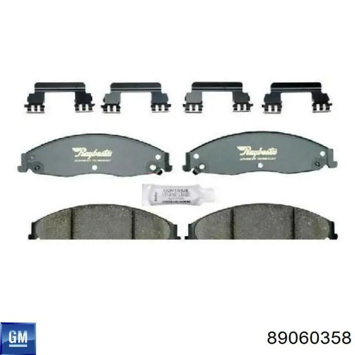 89060358 General Motors Передні гальмівні колодки