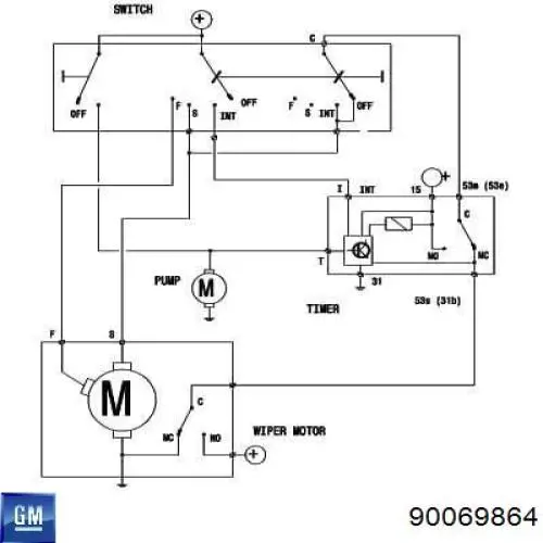 Реле двірників MT23 Mahle Original