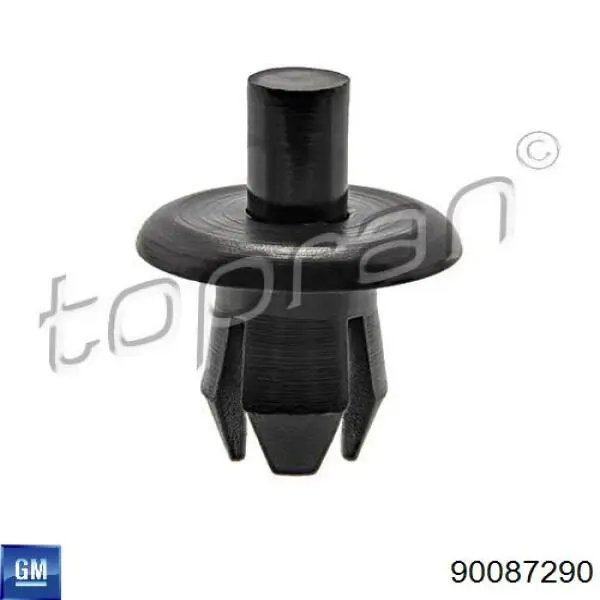 Пістон (кліп) кріплення підкрилки переднього крила General Motors 90087290 ціна, від 0.33 USD
