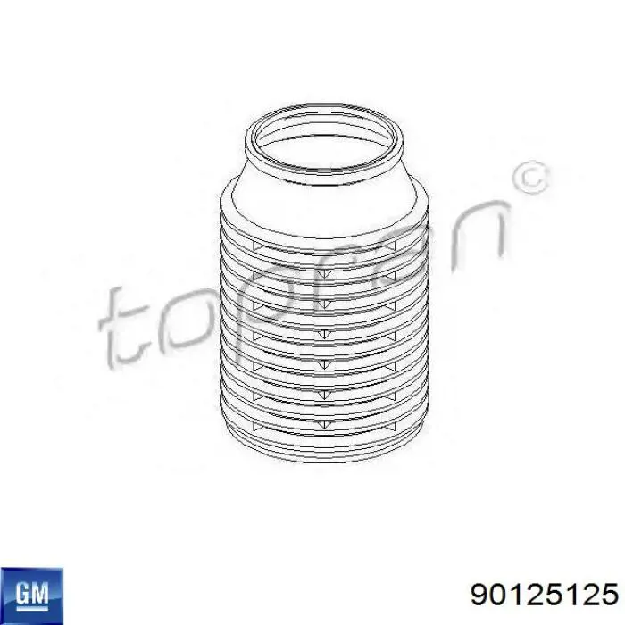 Буфер-відбійник амортизатора переднього 90125125 Opel
