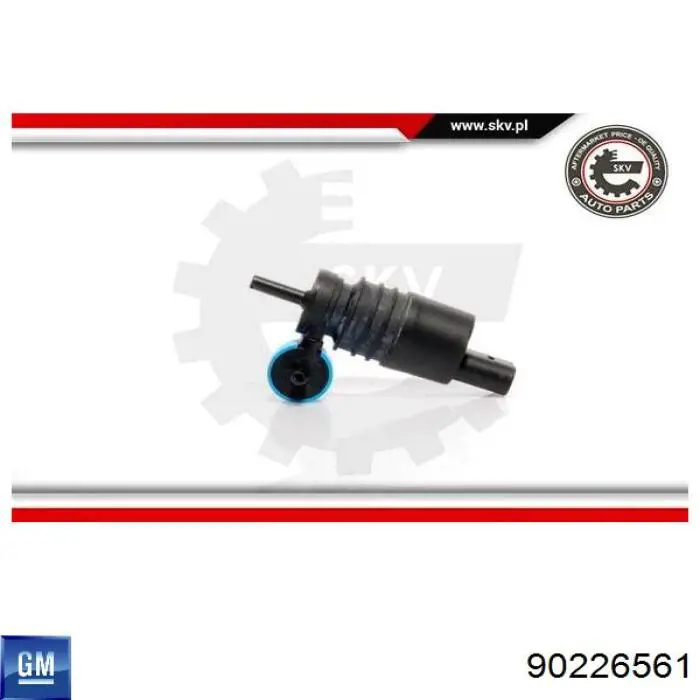 Помпа омивача скла передній/задній General Motors 90226561 ціна, від 7.62 USD