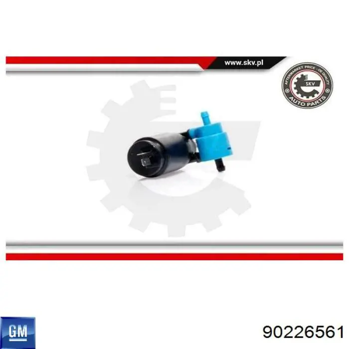 90226561 General Motors Двигун омивача скла передній/задній
