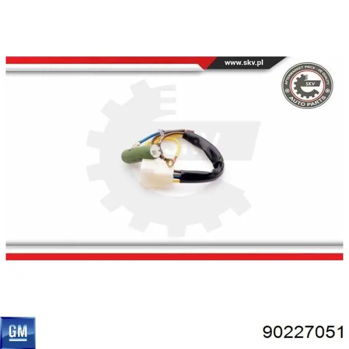 Вентилятора пічки 90227051 Opel