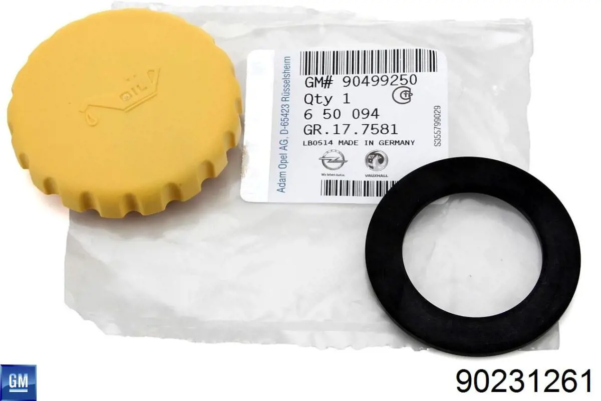Прокладка кришки горловини, маслозаливної General Motors 90231261 ціна, від 0.84 USD