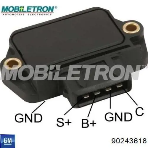 Комутатор системи запалювання General Motors 90243618 ціна, від 17.06 USD