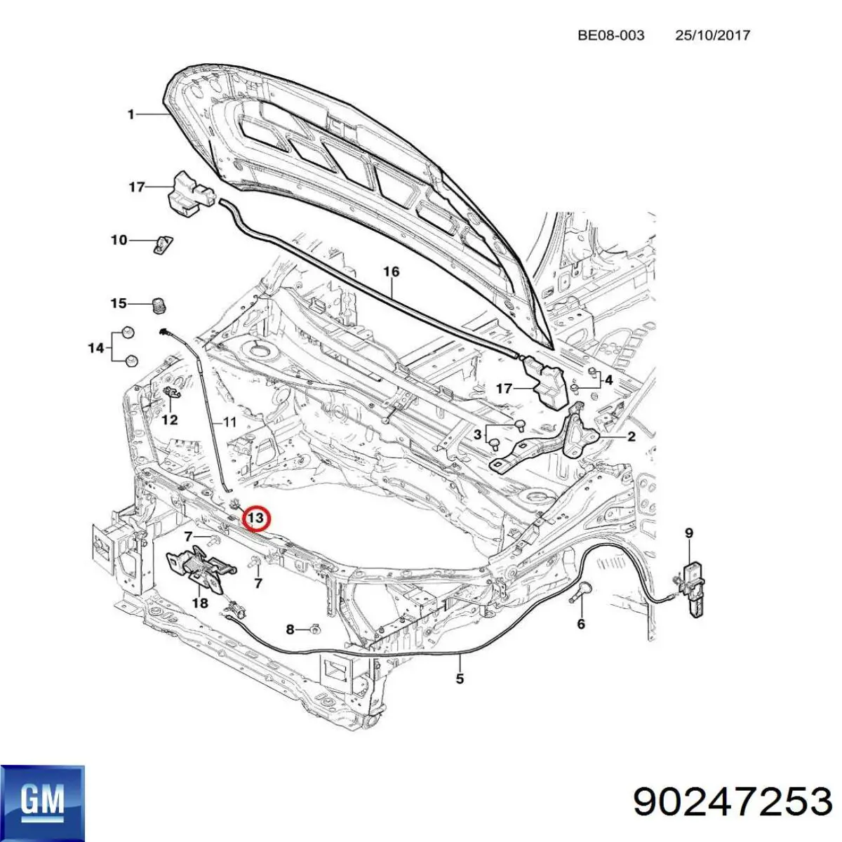 Купити 90247253 General Motors 