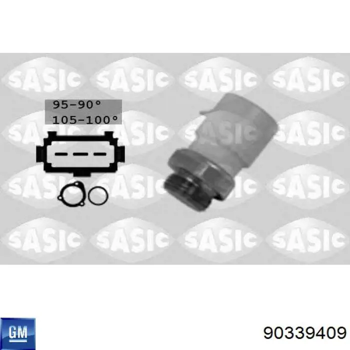 Датчик включення вентилятора 90339409 General Motors