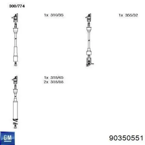 Купити 986356722 Bosch Провід високовольтні, комплект