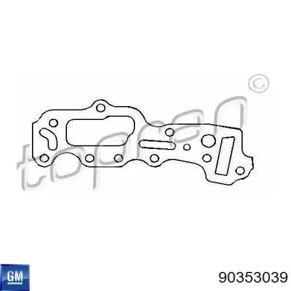 90353039 General Motors Прокладка передньої кришки двигуна, права