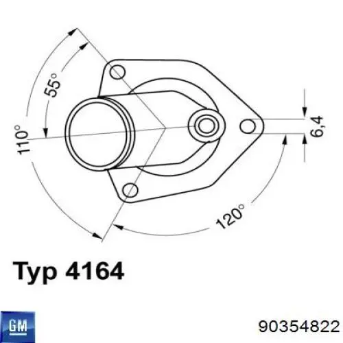 Термостат 90354822 General Motors