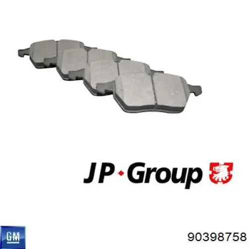 90398758 General Motors Передні гальмівні колодки