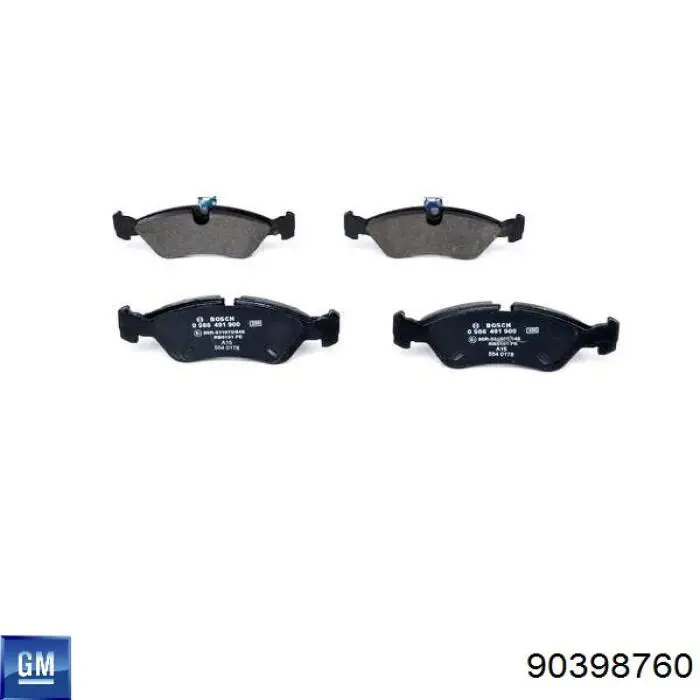 Купити 90398760 General Motors Колодки гальмівні передні, дискові