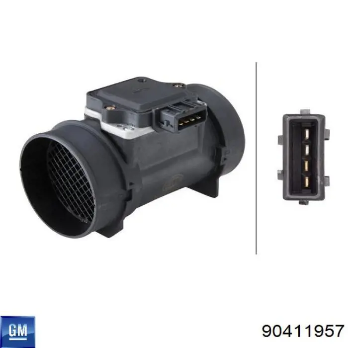 Датчик масової витрати повітря General Motors 90411957 ціна, від 53.76 USD