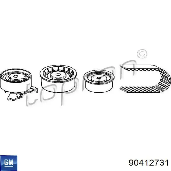 90412731 General Motors Паразитний провідний ролик