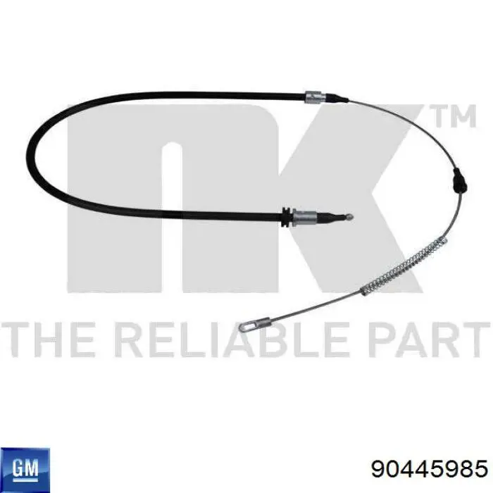 Купити 90445985 General Motors Трос ручного гальма задній, лівий