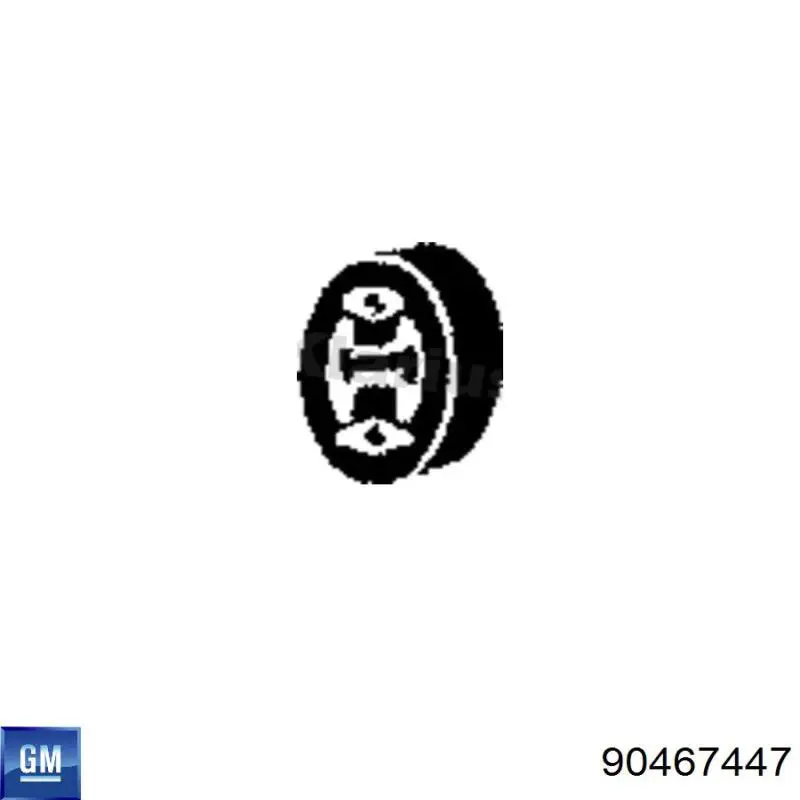 Тримач глушника задній General Motors 90467447 ціна, від 1.45 USD