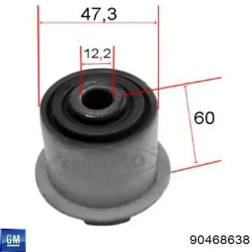 Купити 90468638 General Motors Сайлентблок передньої підвіски