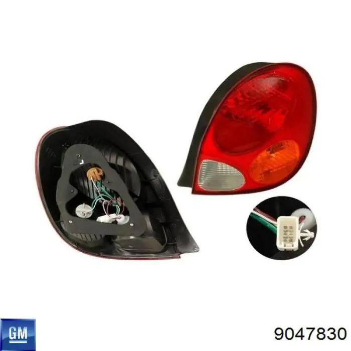 Задня ліва зовнішня фара General Motors 9047830 ціна, від 80.82 USD