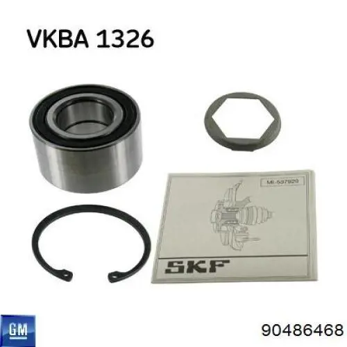 90486468 General Motors Підшипник ступиці задньої