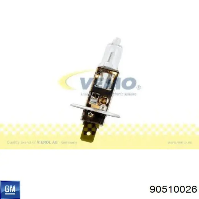 Лампочка галогенна General Motors 90510026 ціна, від 1.95 USD