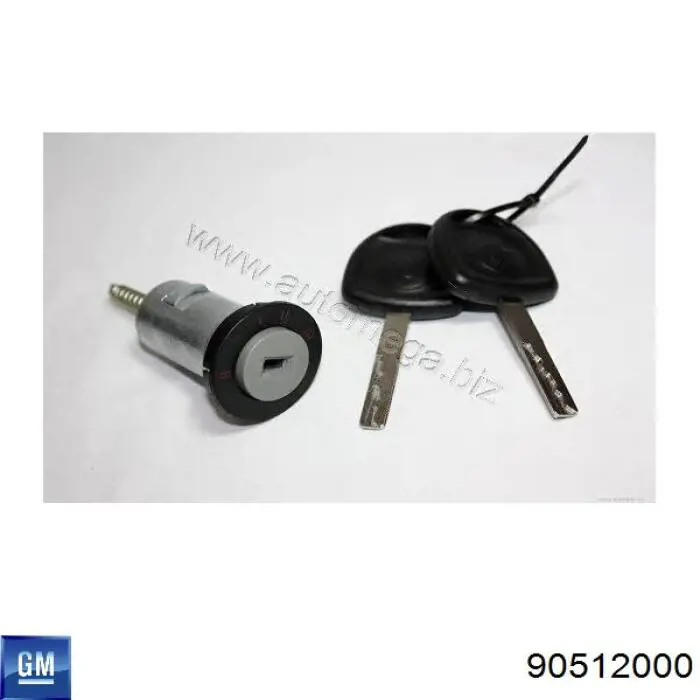 90512000 General Motors Личинка замка запалювання