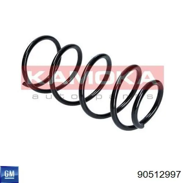 Пружина передня 90512997 General Motors