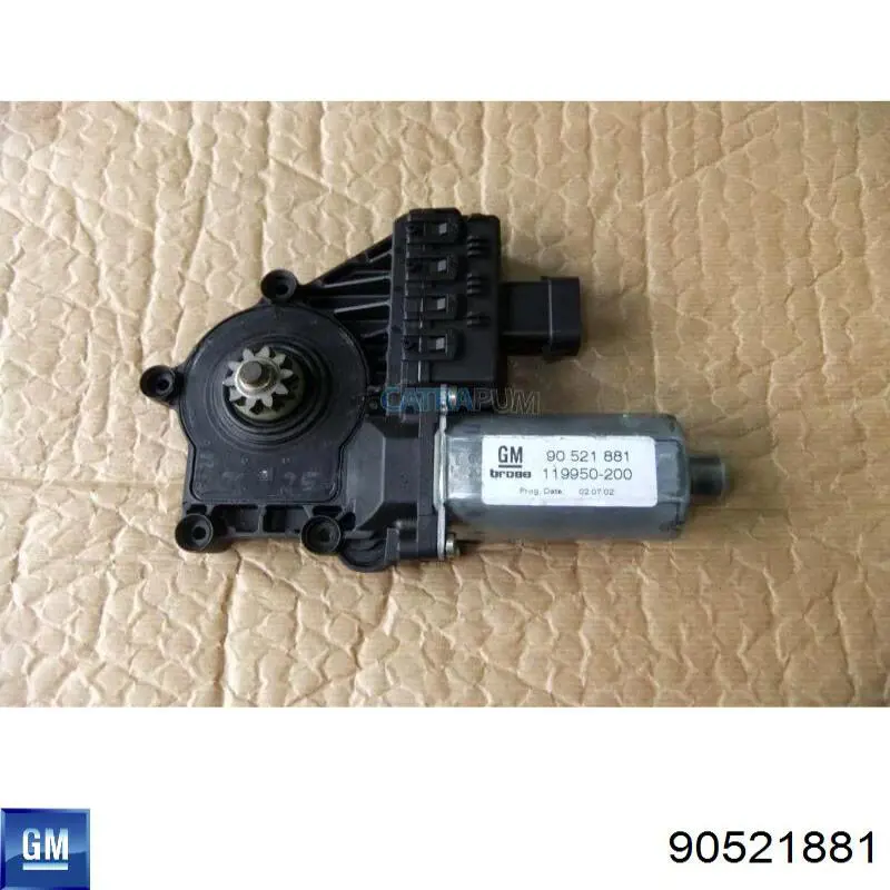 Двигун склопідіймача двері передньої, лівої 90521881 General Motors