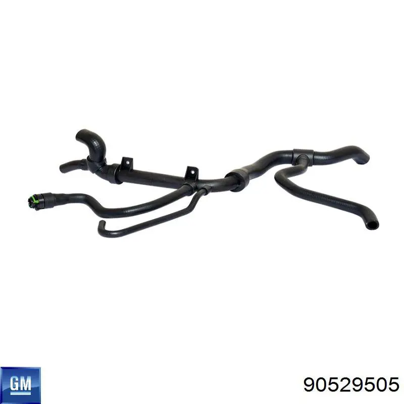 Шланг/патрубок радіатора охолодження, нижній 90529505 General Motors