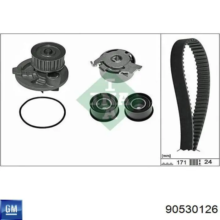 Ролик натяжителя ременя газорозподілу General Motors 90530126 ціна, від 24.80 USD