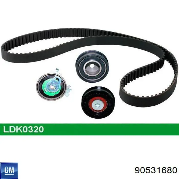 Зубчастий ремінь General Motors 90531680 ціна, від 16.40 USD