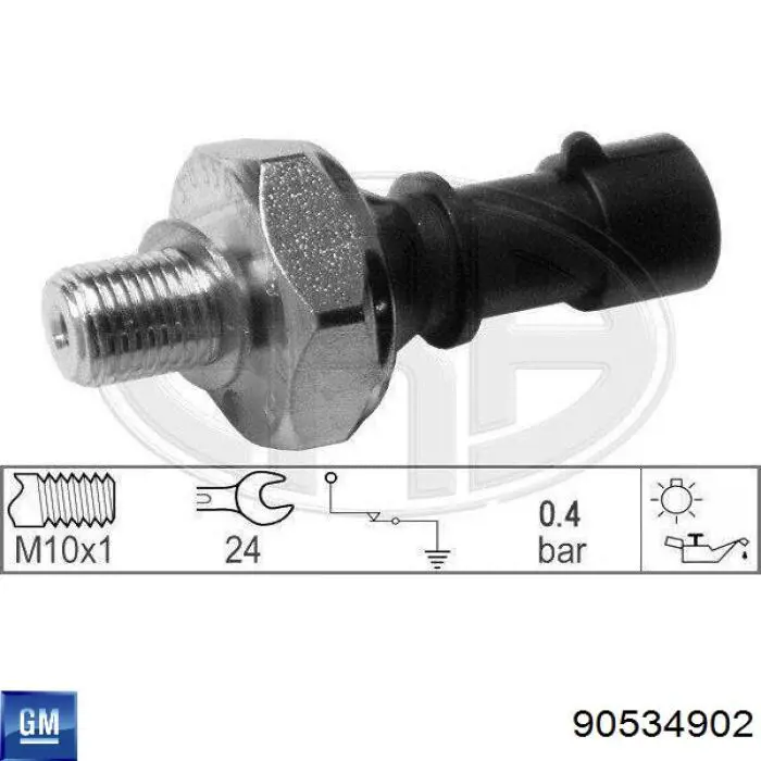 Купити 90534902 General Motors Датчик тиску масла
