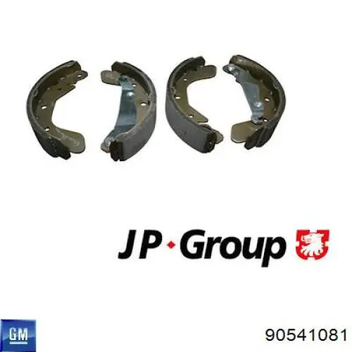 Колодки гальмові задні, барабанні General Motors 90541081 ціна, від 12.37 USD