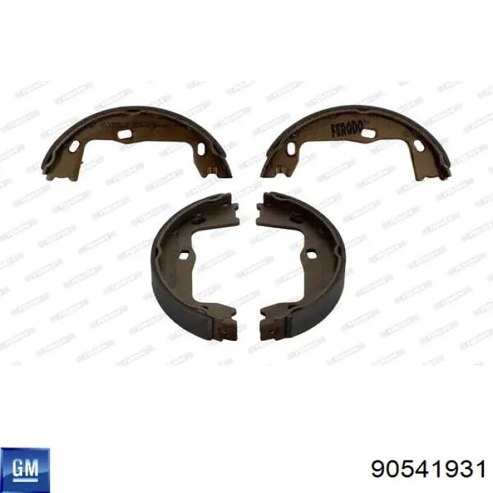 Колодки ручника / стоянкового гальма General Motors 90541931 ціна, від 13.26 USD