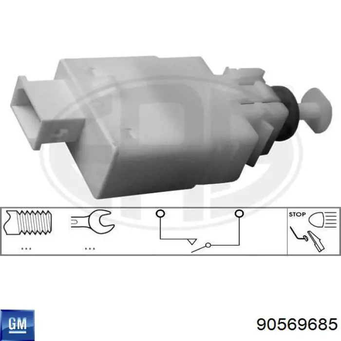 Жабка тормозу 90569685 General Motors