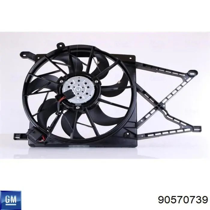 90570739 General Motors Електровентилятор радіатора