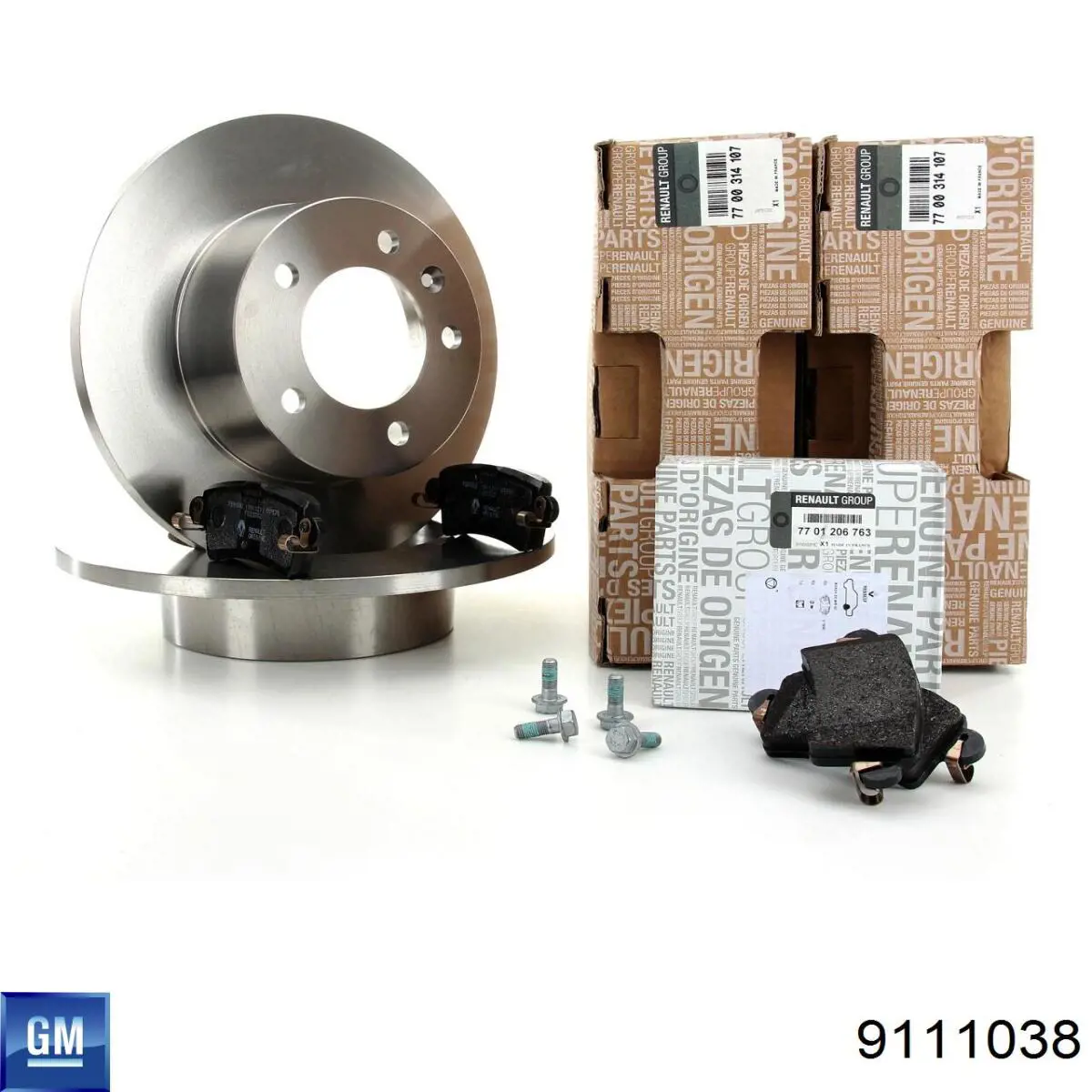 Диск переднього гальма General Motors 9111038 ціна, від 49.86 USD