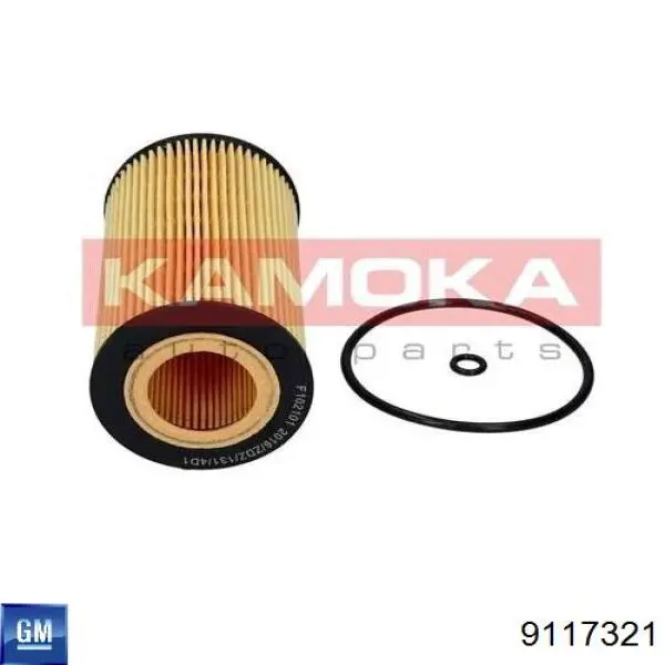 Масляний фільтр двигуна General Motors 9117321 ціна, від 5.79 USD