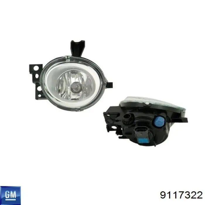Туманка права General Motors 9117322 ціна, від 27.13 USD
