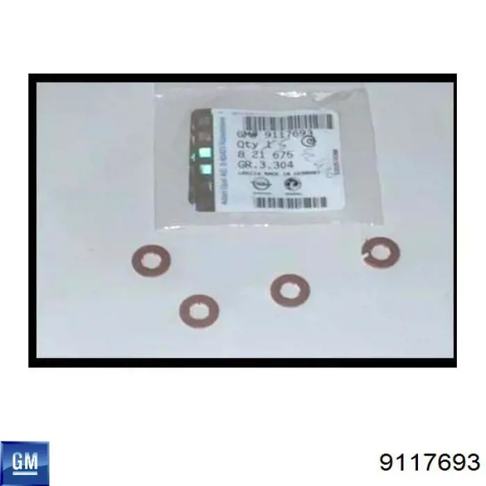 Ущільнююче кільце форсунок інжектора General Motors 9117693 ціна, від 1.04 USD
