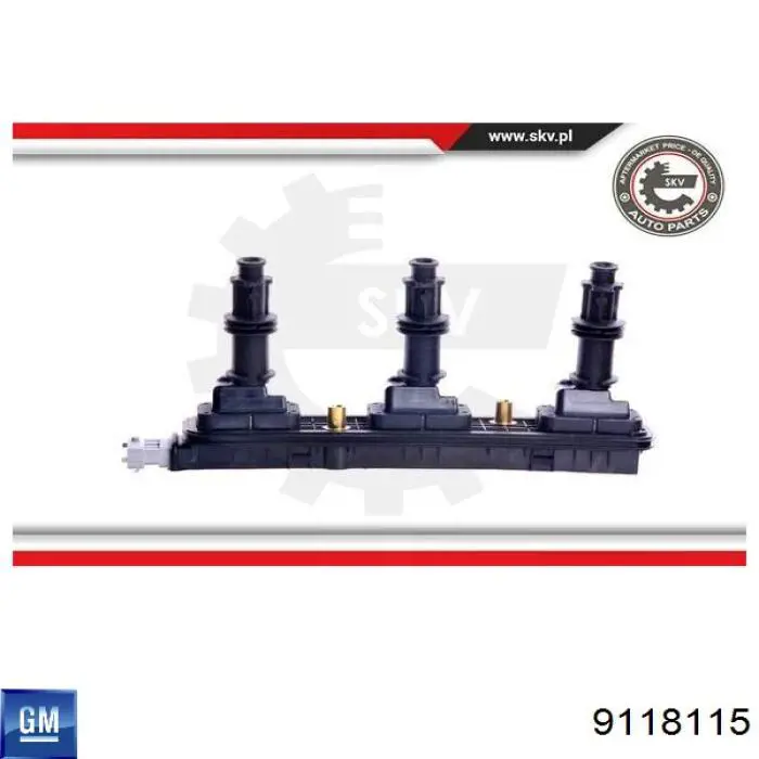 Котушка запалювання 9118115 General Motors
