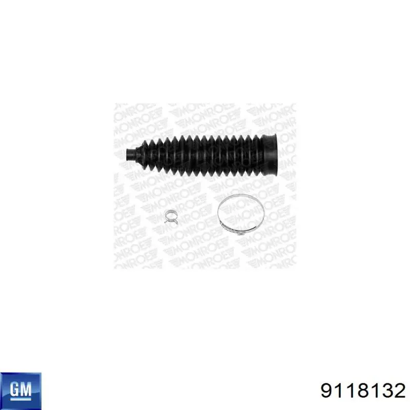 Пильник рульової рейки 9118132 General Motors