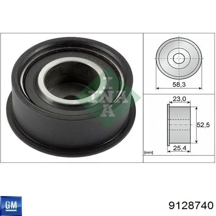 Ролик ременя ГРМ, паразитний General Motors 9128740 ціна, від 11.39 USD