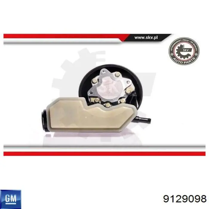 9129098 General Motors Насос гідропідсилювача