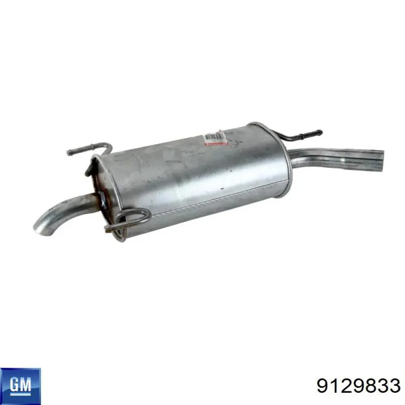 Глушник, задня частина 9129833 General Motors