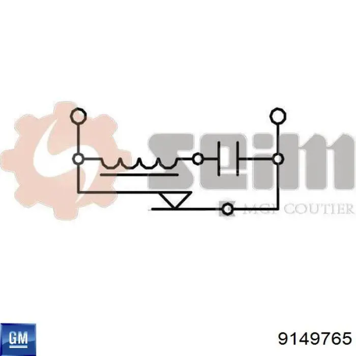 Купити 9149765 General Motors Датчик педалі гальма