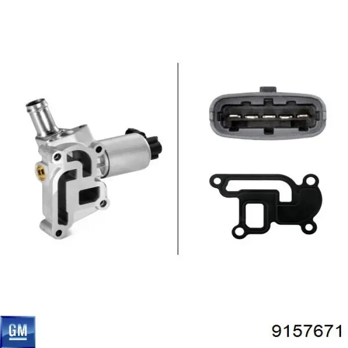 Клапан EGR General Motors 9157671 ціна, від 55.68 USD