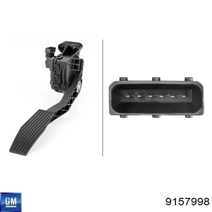 9157998 General Motors Педаль газу (акселератора)