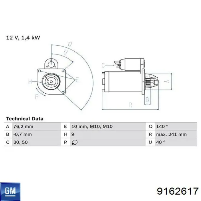  9162617 Opel