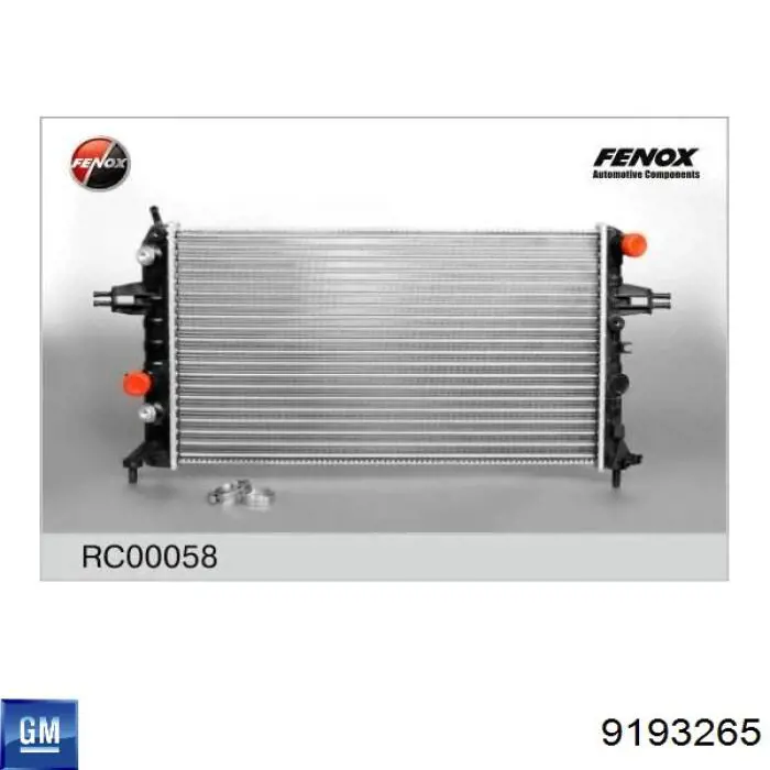 Радіатор основний General Motors 9193265 ціна, від 63.96 USD
