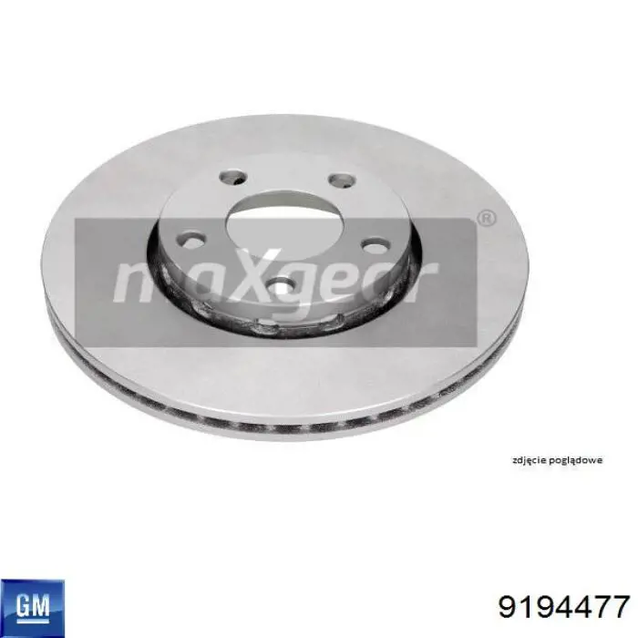 Диск переднього гальма General Motors 9194477 ціна, від 50.10 USD